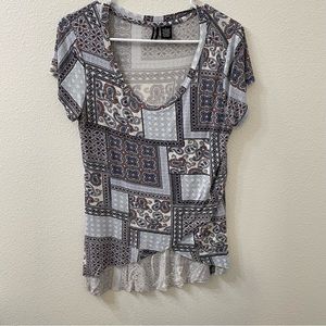 No comment tribal top blue large